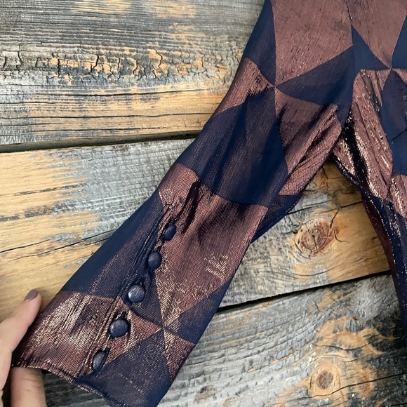 Mike Gonzalez Silk Geometric Dress - Picture 7 of 9